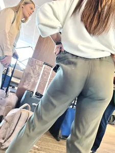 Long leg milf at the airport