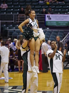 Candid cheerleaders