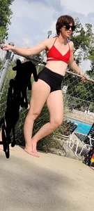 Hot MILF at the pool