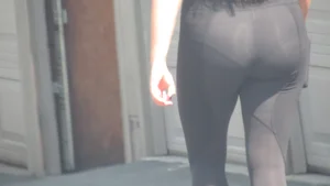 Teen VPL Black Tights