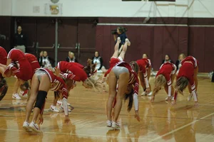 Candid cheerleaders
