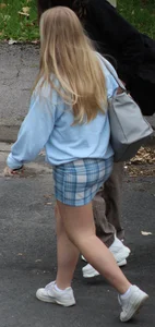 Blonde Teen Mini Skirt