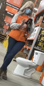 Glasses Platinum blonde booty at HD