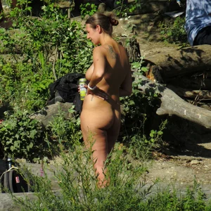 Nude beach and topless girls