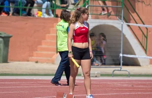 Candid track and field girls