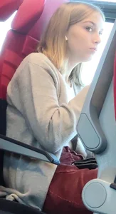 Hot sexy girl on train 2