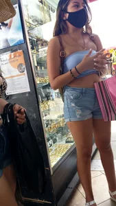 Latina teen getting jewelry