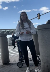 Tall European big bubbly ass ( OC , Airport Series )