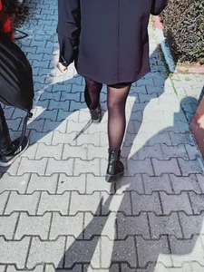 Candid Female Legs in Pantyhose on the Street Creepshots