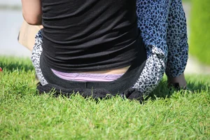 Huge collection of whale tails, ass cracks and panty peeks in public