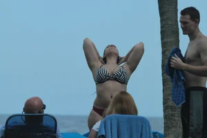 Florida beach and bikini girls