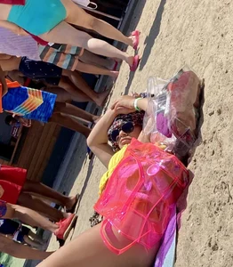 Thick almost naked Latina liked the attention