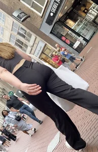 Dutch Beauty In Tight Flared Pants