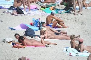 Continesti nude beach girls in Romania