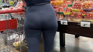 Beautiful woman in tight leggings