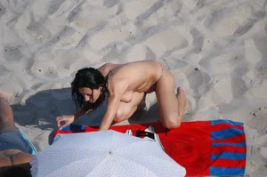 Verna topless beach girls out in the sun