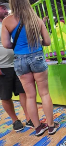 Cute Blonde Milf in shorts