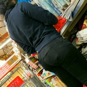 Latina Ass in Tight Black Jeans