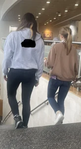 Girls in tight pants street pics