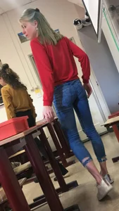 Candid teen schoolgirl