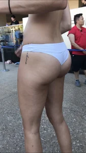 Booty in Panties Closeup Street Candid