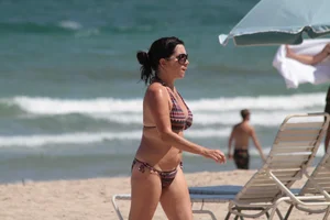 Collection of milfs in bikinis on the beach