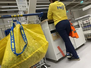 Candid Shop Assistant in Tight Pants at the Store Creepshots