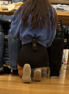 Slim brunette squatting and working part 2 (oc)