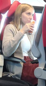 Hot sexy girl on train 2