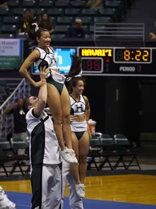 Candid cheerleaders