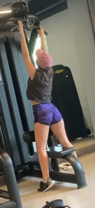 Sexy slim gym girl
