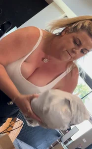 Heavier Milf Showing Off Her Massive Milkers
