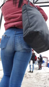 Teen crossing the street