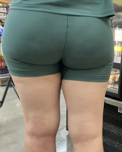 Best supermarket, tight green shorts
