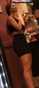 Tight shorts at the ice cream shop