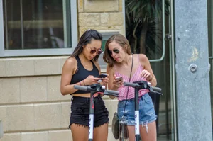 A bunch of chicks in shorts