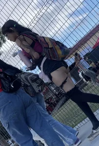 MUST SEE ! Latina goth girl showing off her cheeks