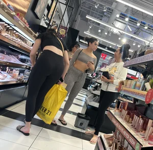 Two college chick’s shopping for makeup(oc)