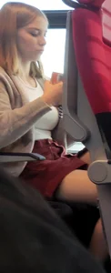 Hot sexy girl on train 2