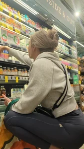 Perfect white girl bubble crouching