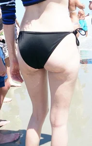 Candid beach and bikini babes