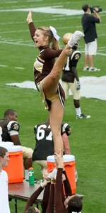 Candid cheerleaders
