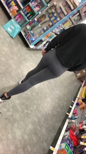 Busted creeping a girl Tiffany in leggings with a great ass