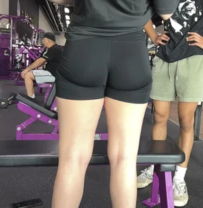 Gym girl bubble and front