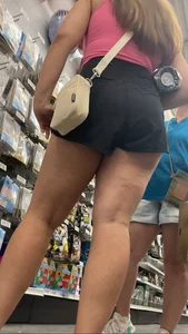 THICK Yummy Thighs Nice Ass on Pretty College Babe