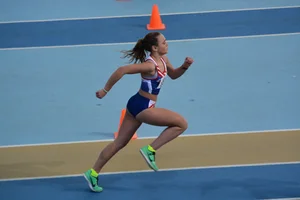 Candid track and field girls