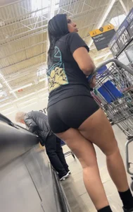 Sexy Latina Ass in Spandex Shorts