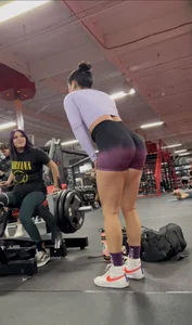 Nutbuster! Latina With Plump Ass In Gym Shorts  Not OC