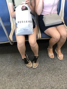 Two candid sexy girls subway creepshots