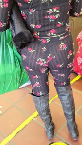 G String teasing, gorgeous slut. See through leggings(gifs included)